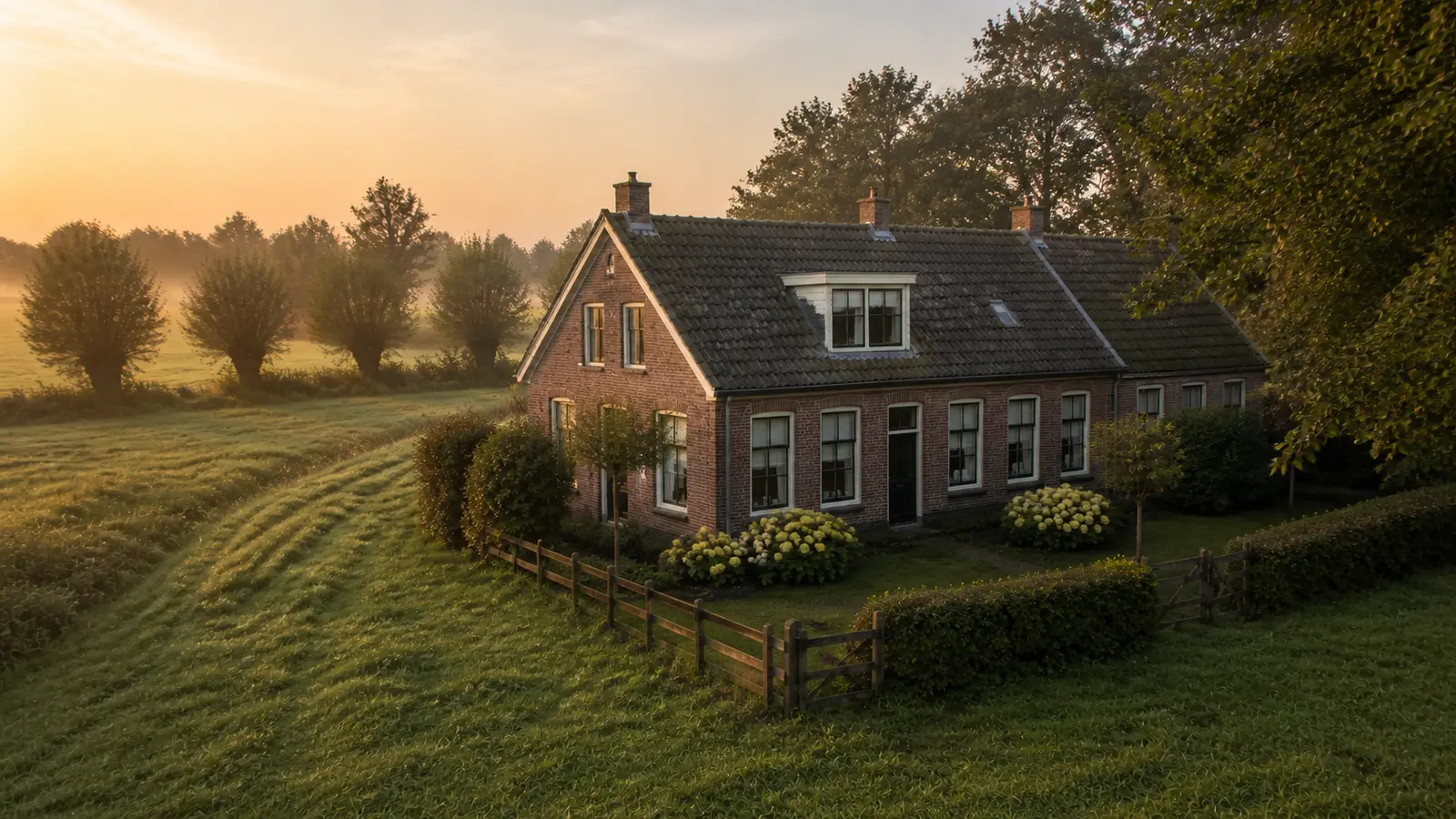 Vrijstaande woning in het landschap rond Nijbroek